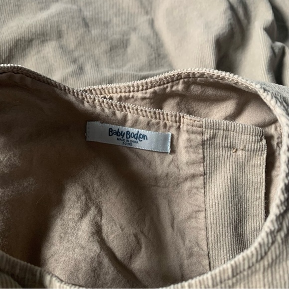 Mini Boden Corduroy Girls' Dress with Woodland Appliqués Size 2/3 - Picture 7 of 11